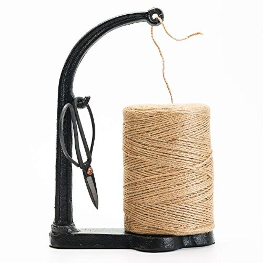 Twine Jute Natural - Cast Iron Garden Twine Holder Set
