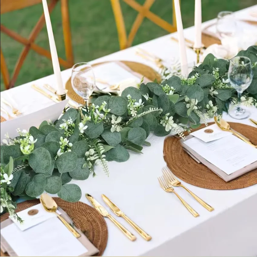Eucalyptus Preserved - 1pc Artificial Eucalyptus Garland,Realistic Greenery with
