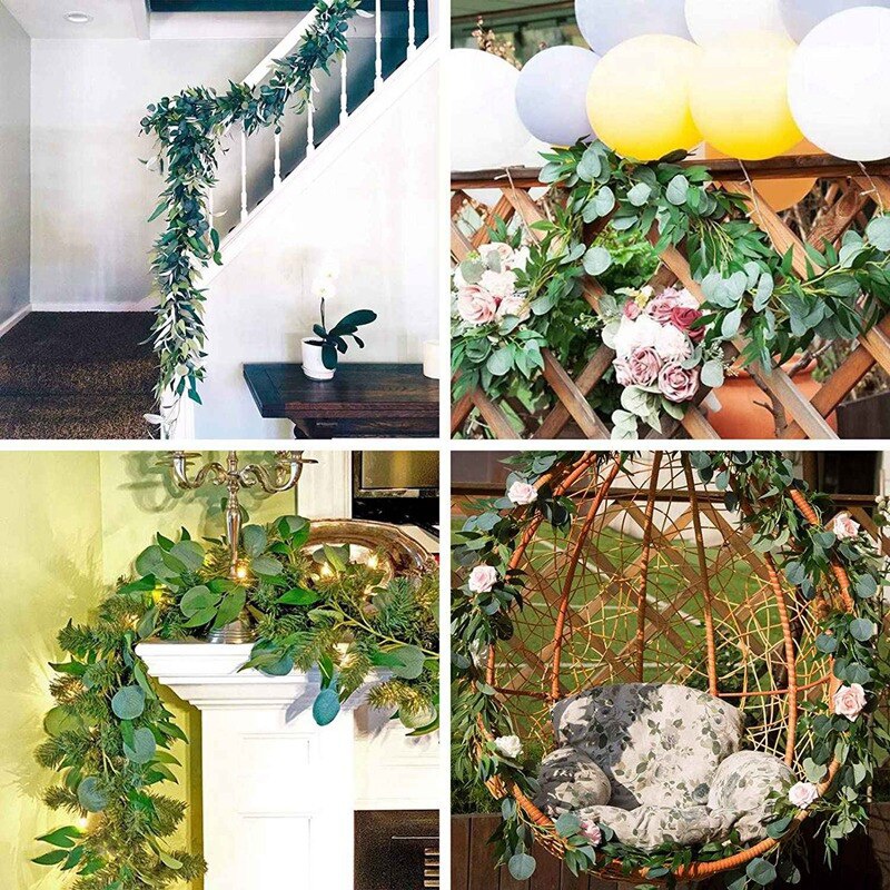 3 Packs 6.5 Feet Artificial Si - Eucalyptus Preserved recensione e prezzo