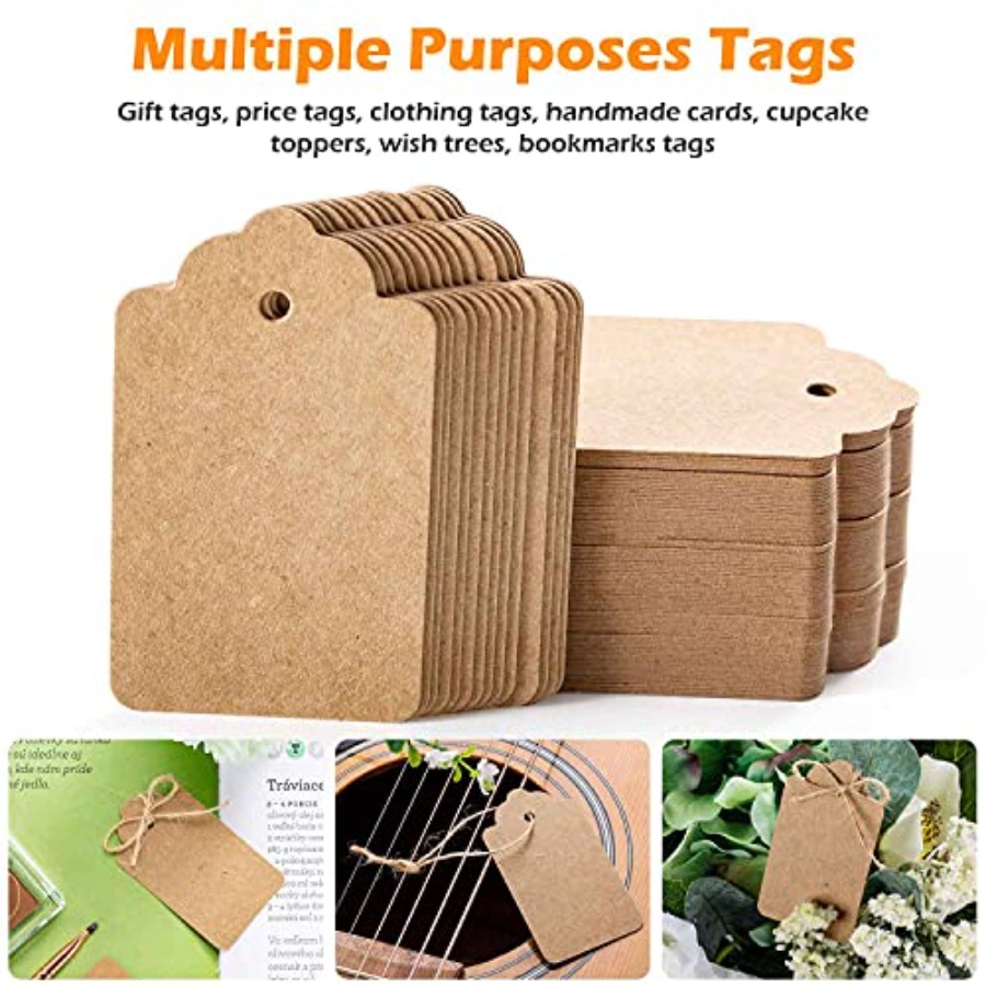 pcs Premium Gift Tags, Double- - Twine Jute Natural recensione e prezzo
