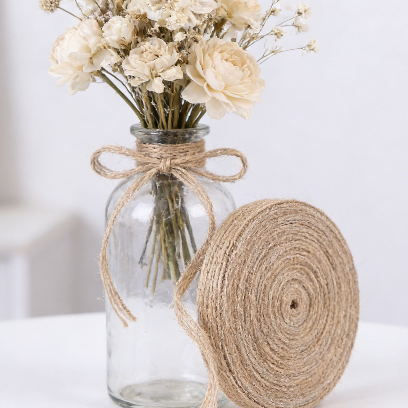 2 Rolls Natural Jute Ribbon Bu - Twine Jute Natural recensione e prezzo