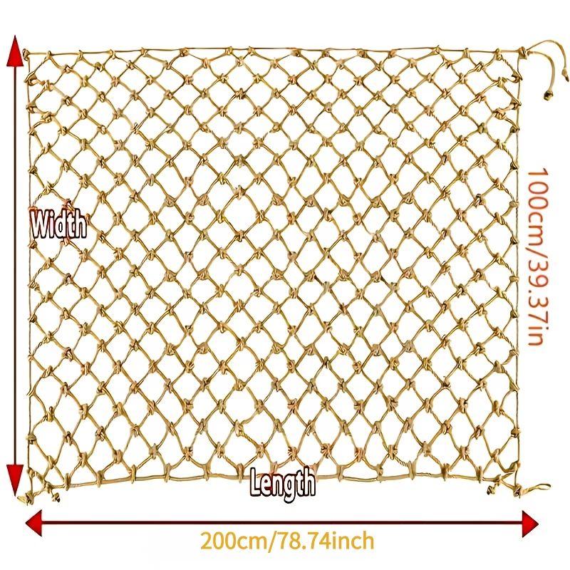 1Pc Hemp Rope Climbing Net Nat - Twine Jute Natural recensione e prezzo