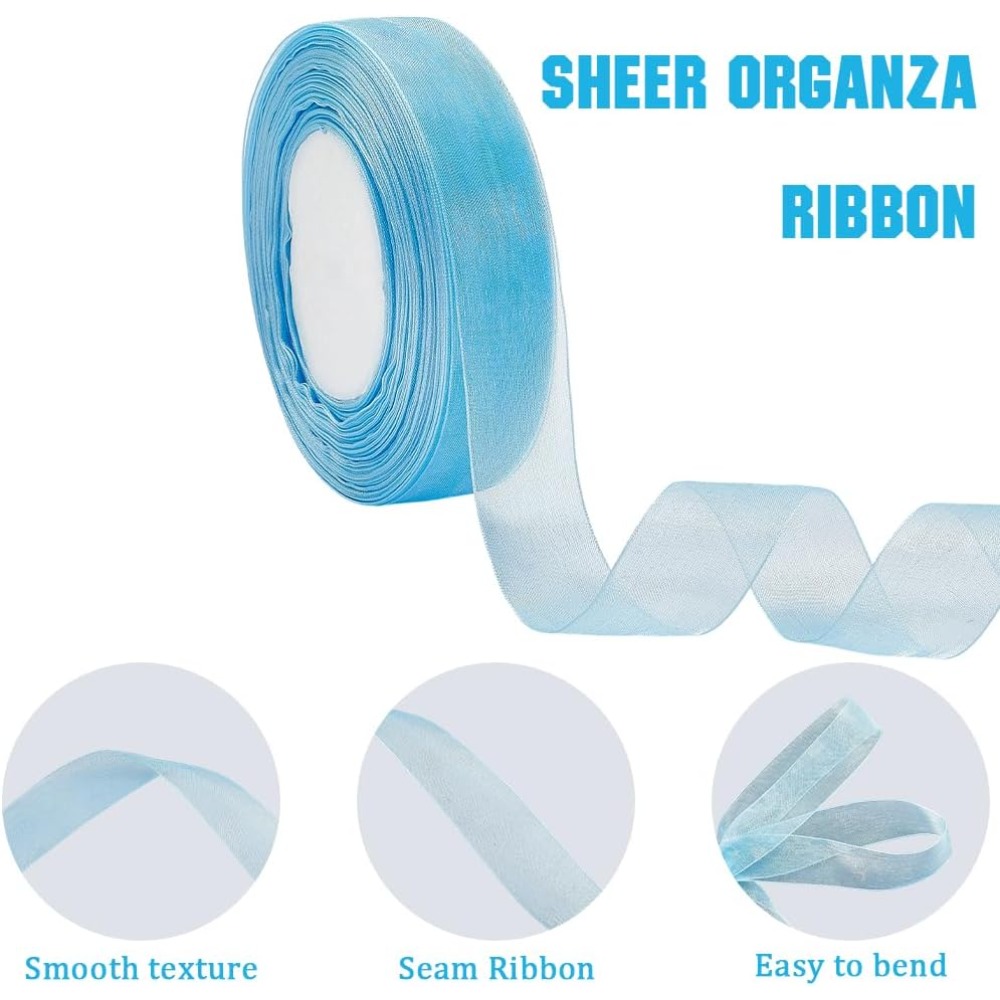 1 Rolls Sheer Organza Ribbon W - Ribbon Organza Roll recensione e prezzo
