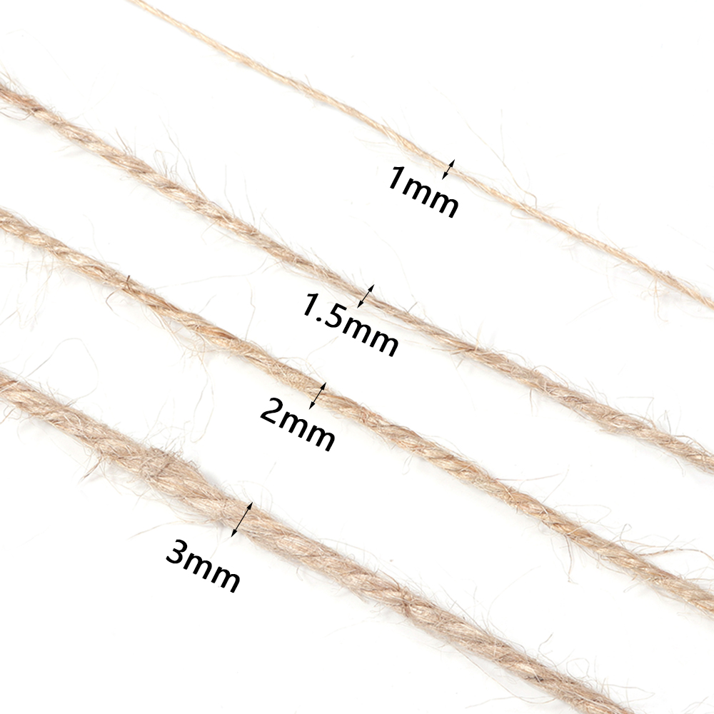 100Meters Natural Jute Cords S - Twine Jute Natural recensione e prezzo