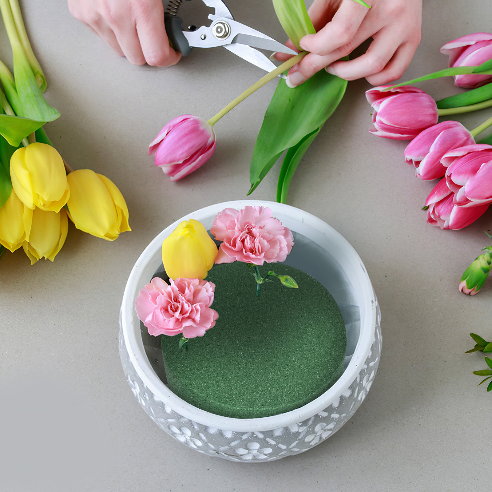 4Pcs Round Floral Foam Flower  - Supply For Florist recensione e prezzo