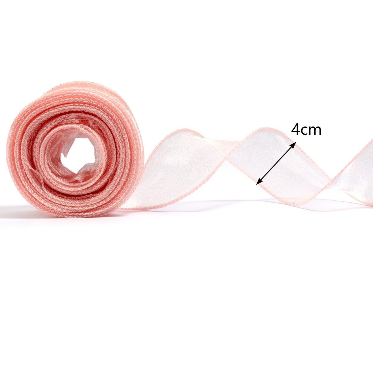 10yards/roll Sheer Chiffon Rib - Ribbon Organza Roll recensione e prezzo
