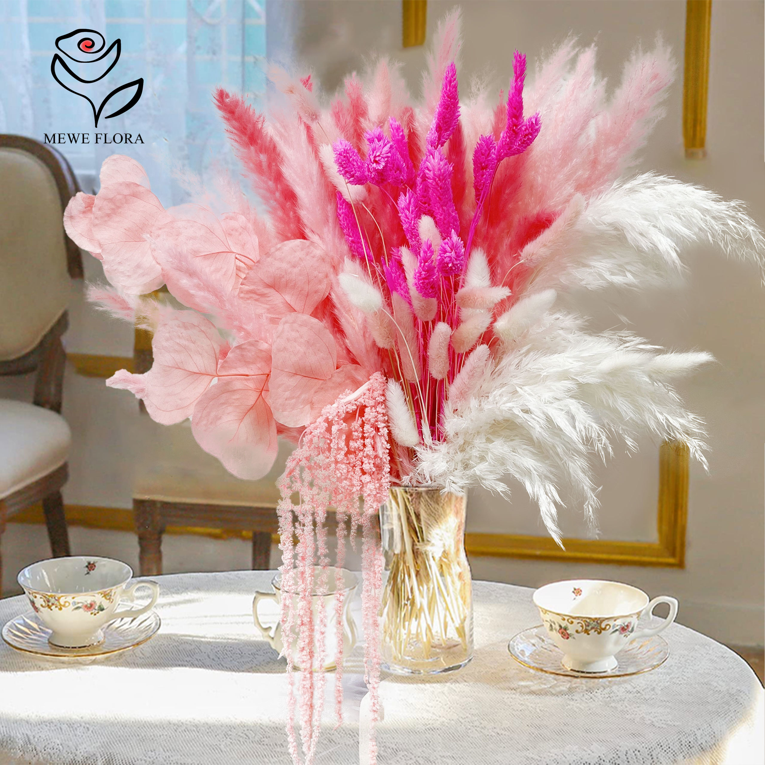 Natural Pampas Pink Dried Flow - Eucalyptus Preserved recensione e prezzo