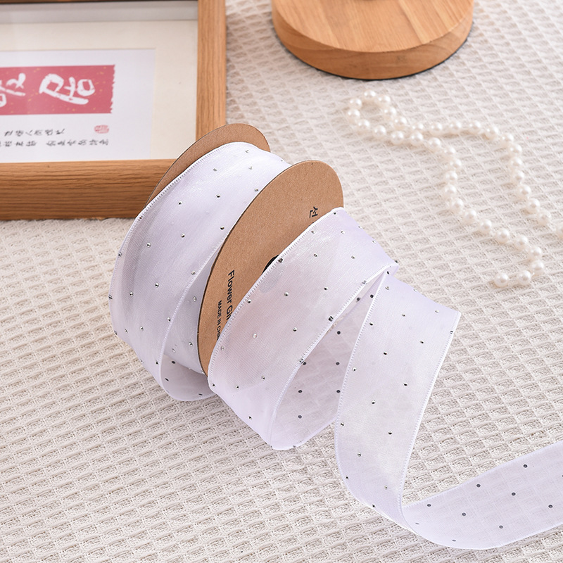 20Yards Roll 4CM Rhinestones S - Ribbon Organza Roll recensione e prezzo