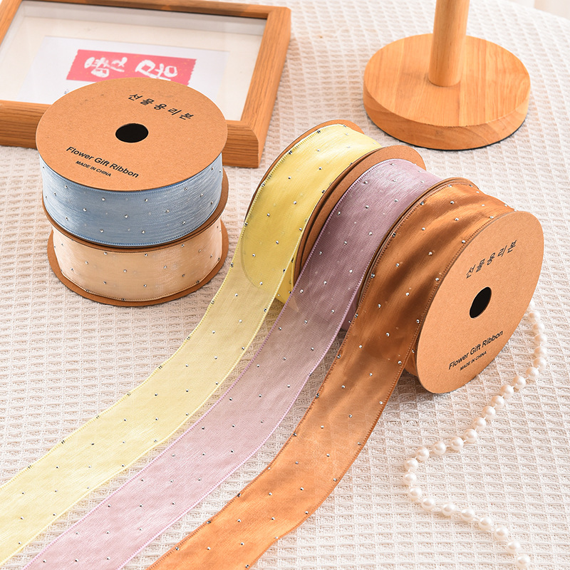 20Yards Roll 4CM Rhinestones S - Ribbon Organza Roll recensione e prezzo
