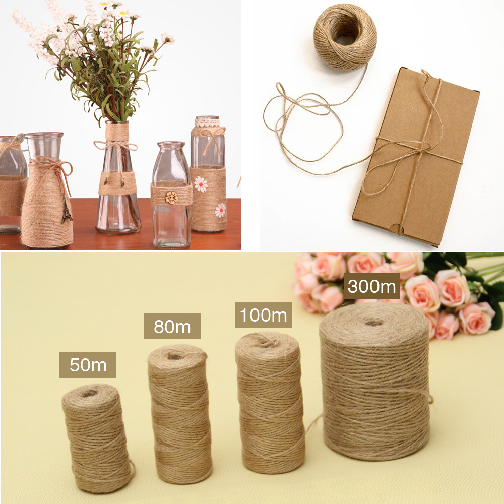 50/80/100Meters Natural Vintag - Twine Jute Natural recensione e prezzo