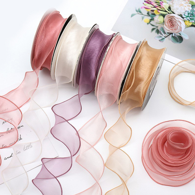 9Meters/Roll Sheer Silk Ribbon - Ribbon Organza Roll recensione e prezzo