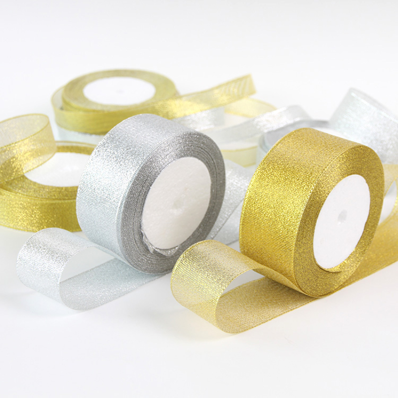 Gold/Silver Organza Onion Ribb - Ribbon Organza Roll recensione e prezzo