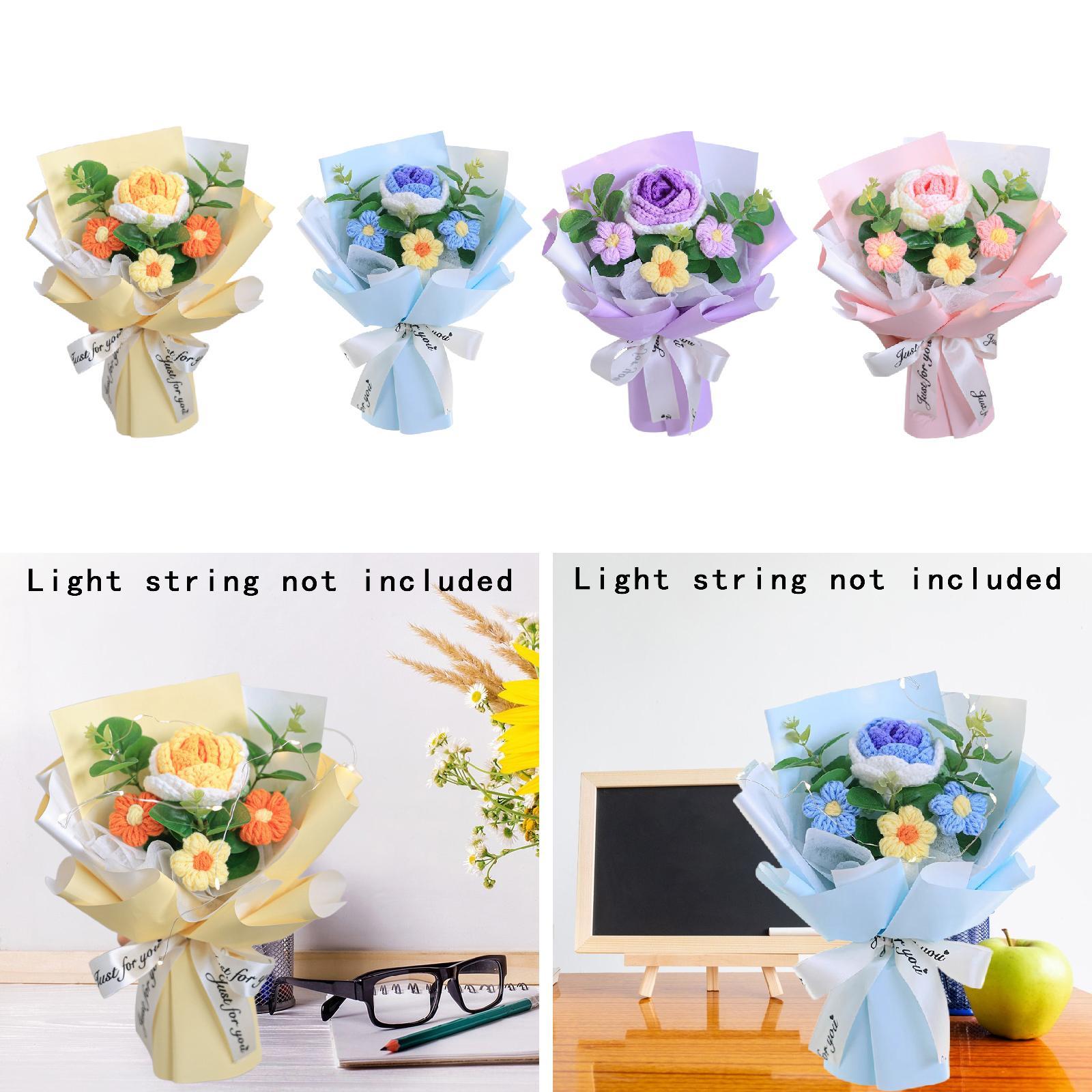 Crochet Flower Bouquet Artific - Eucalyptus Preserved recensione e prezzo