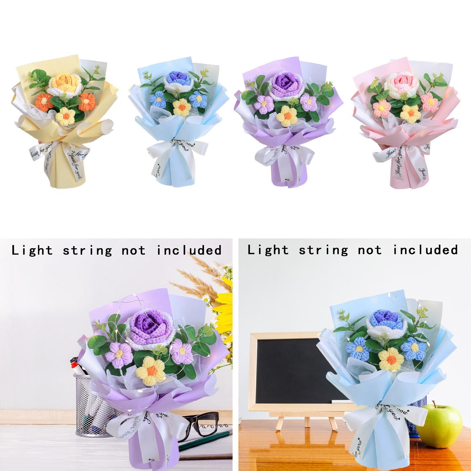 Crochet Flower Bouquet Artific - Eucalyptus Preserved recensione e prezzo