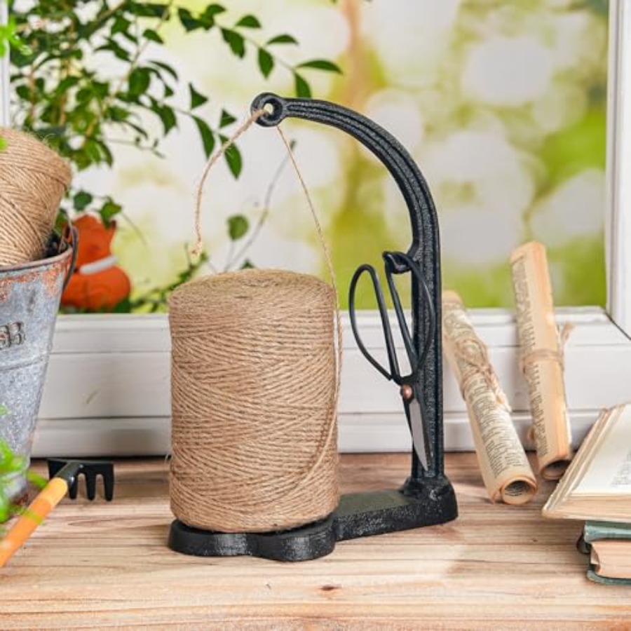 Cast Iron Garden Twine Holder  - Twine Jute Natural recensione e prezzo