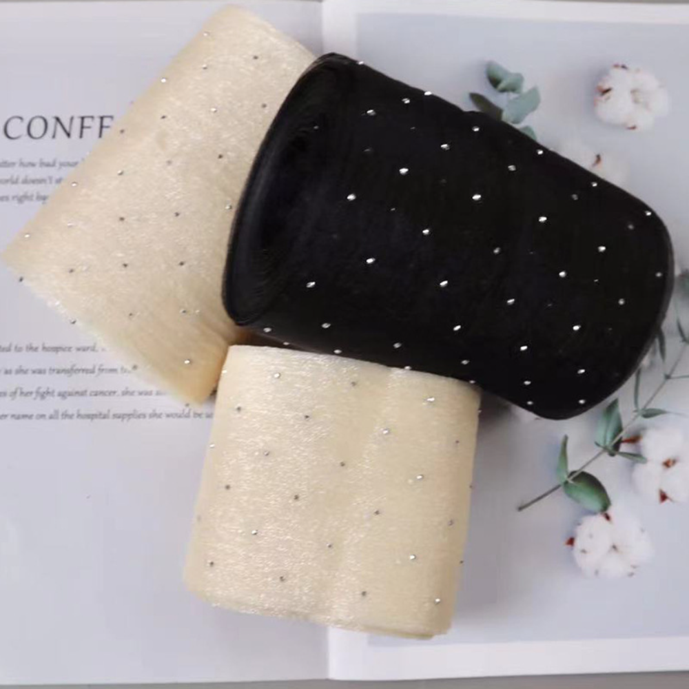 10 Yards/8cm Glitter Organza R - Ribbon Organza Roll recensione e prezzo