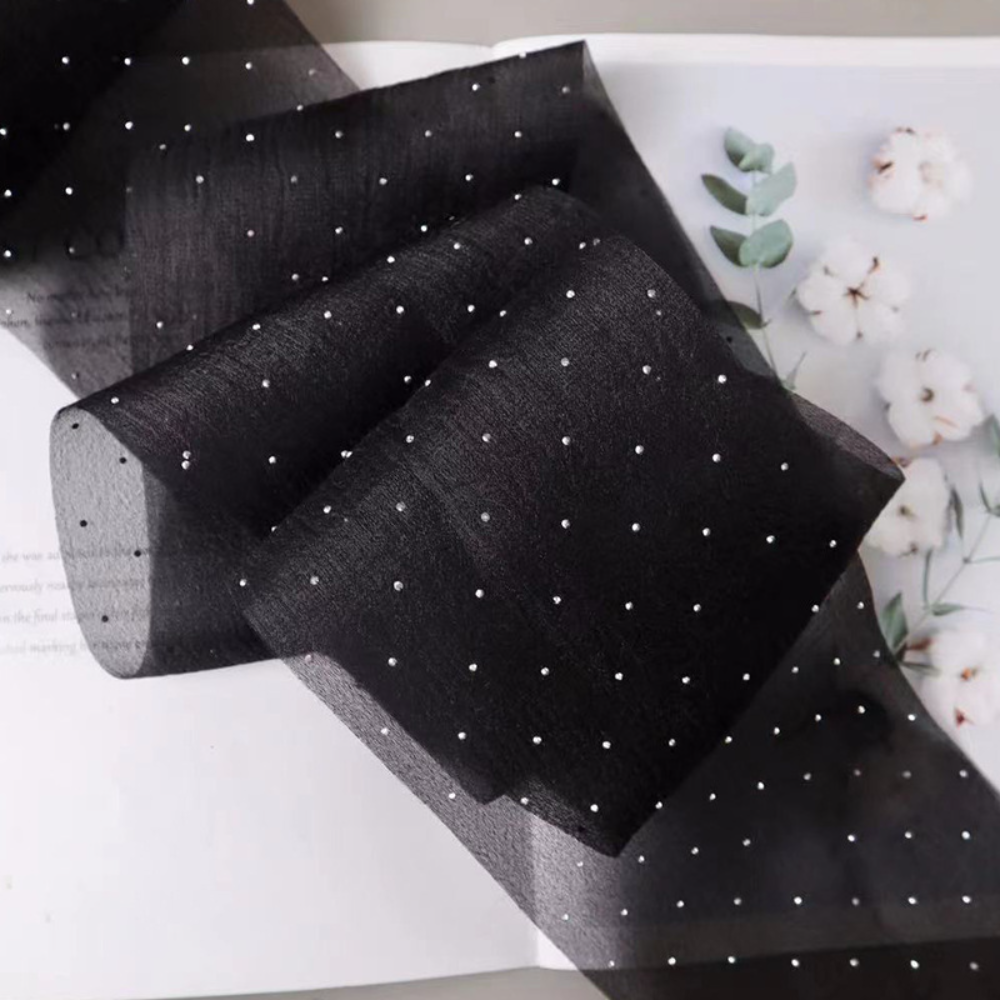 10 Yards/8cm Glitter Organza R - Ribbon Organza Roll recensione e prezzo