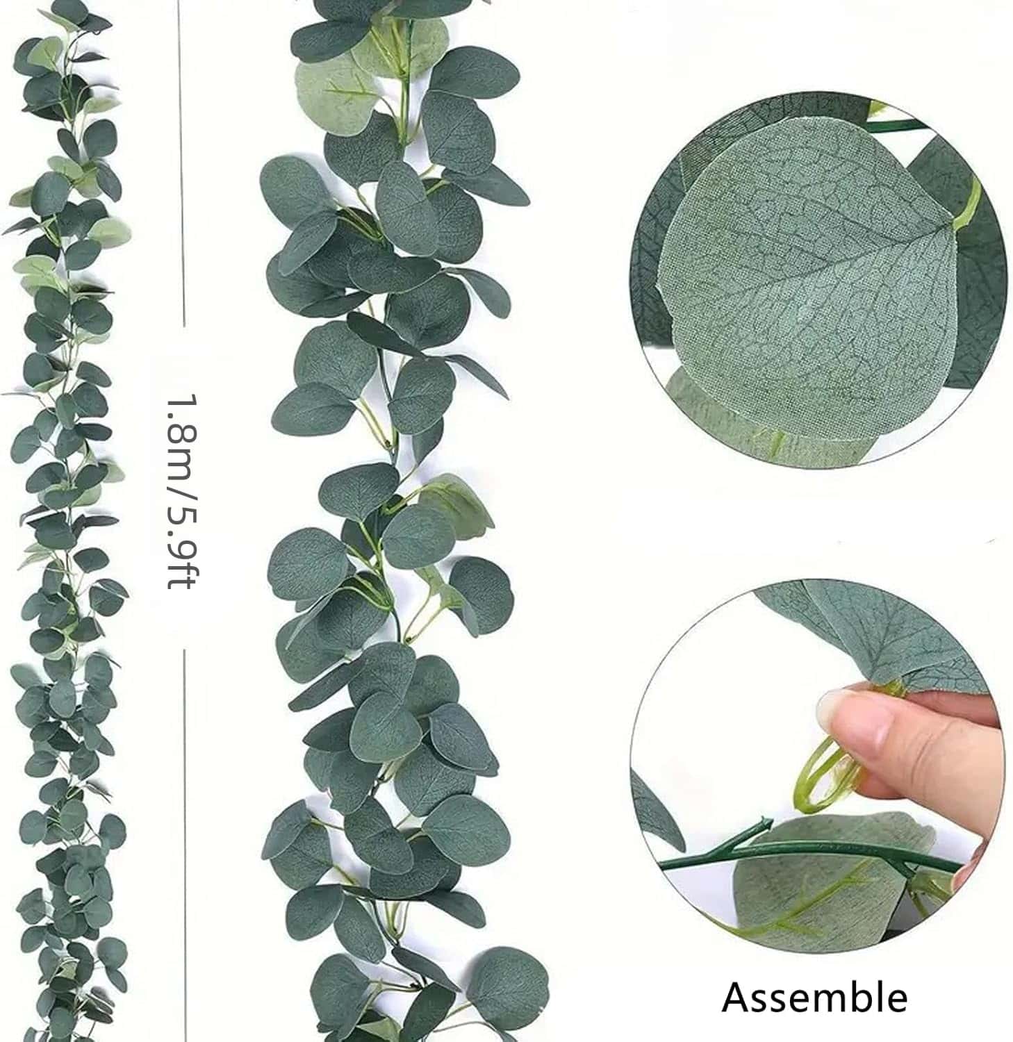 180cm Artificial Garland Eucal - Eucalyptus Preserved recensione e prezzo