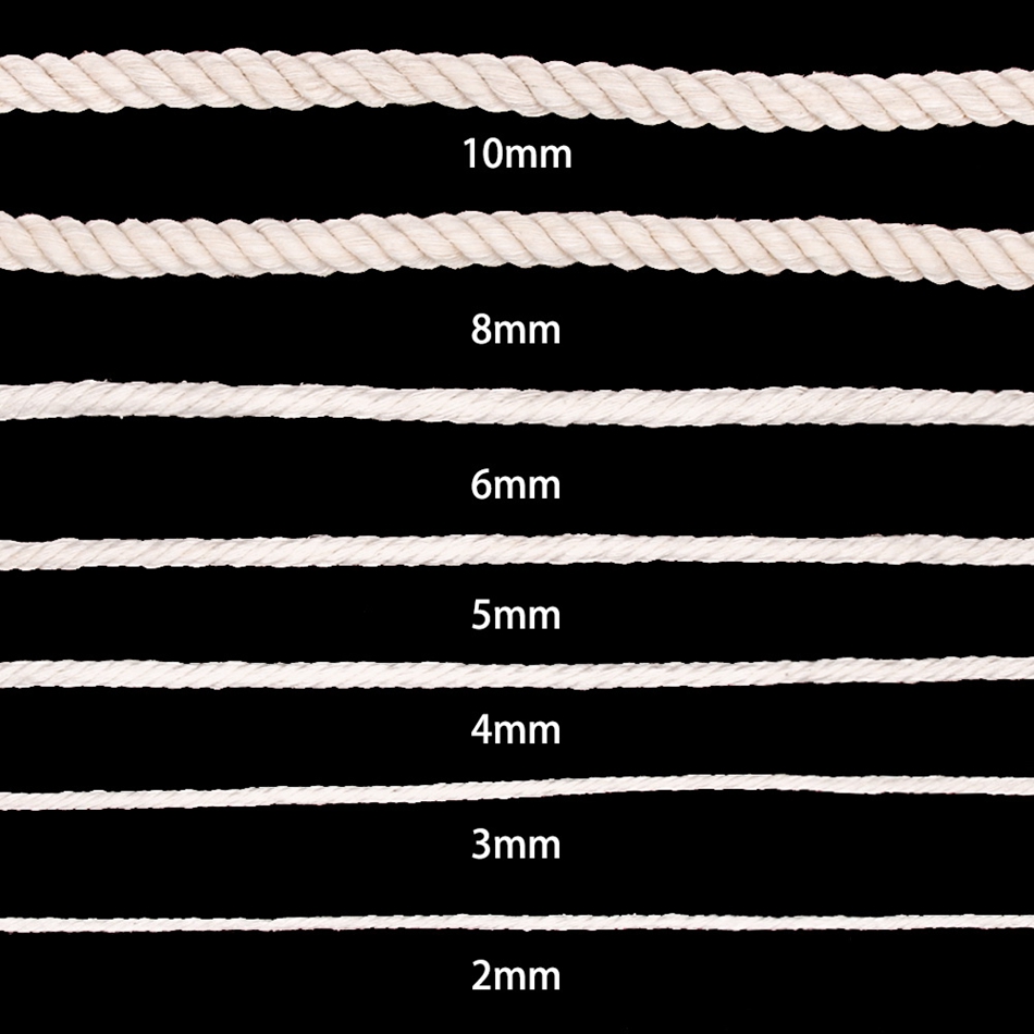 1mm-10mm 100% Cotton Macrame C - Twine Jute Natural recensione e prezzo