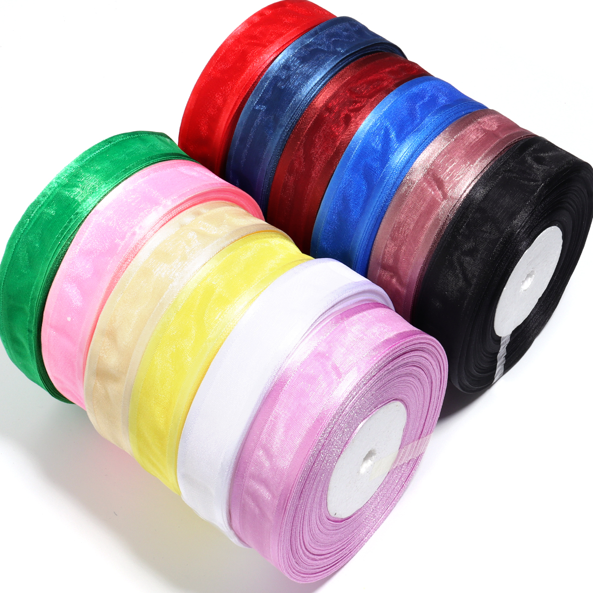 50 Yards/Roll Colorful Organza - Ribbon Organza Roll recensione e prezzo