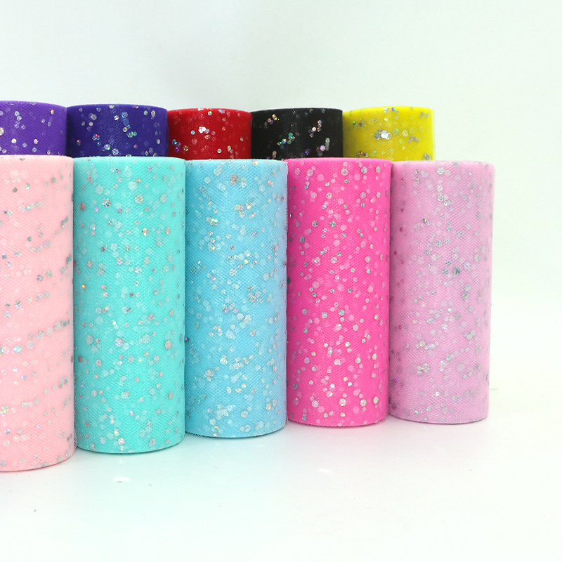 Glitter Sequin Tulle Roll 10 Y - Ribbon Organza Roll recensione e prezzo
